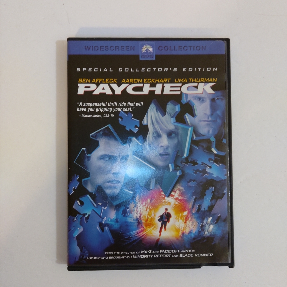 Paycheck Widescreen Edition Paramount Pictures Rated PG 13